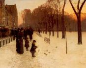 Boston Common at Twilight - 施尔德·哈森